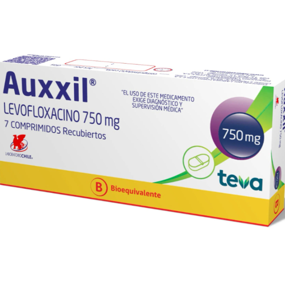 Auxxil (B) Levofloxacino 750 mg 7 Comprimidos recubiertos. 1