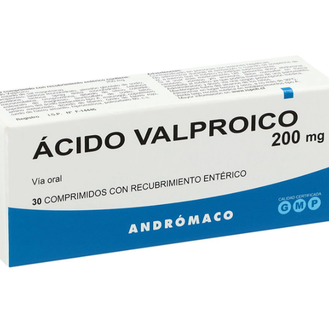 Ácido Valproico 200 mg 30 Comprimidos recubiertos. 1