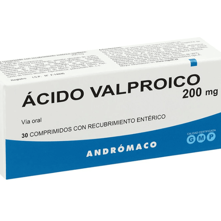 Ácido Valproico 200 mg 30 Comprimidos recubiertos. 1