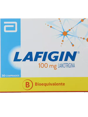 Lafigin (B) Lamotrigina 100 mg 30 Comprimidos.