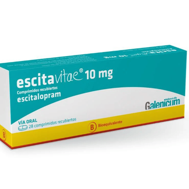 Escitavitae (B) Escitalopram 10 mg 28 Comprimidos recubiertos. 1