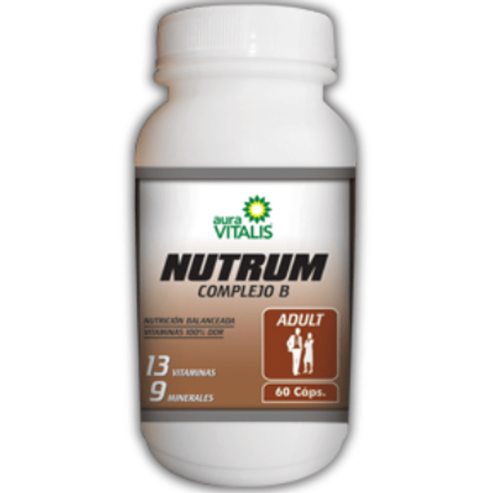 Nutrum Adult Complejo B  60 Cápsulas. Aura Vitalis 1