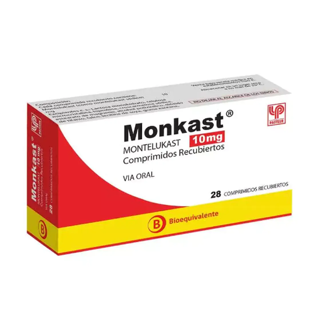 Monkast (B) Montelukast 10 mg 28 Comprimidos recubiertos. 1