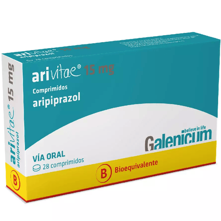 Arivitae (B) Aripiprazol 15 mg 28 Comprimidos. 1
