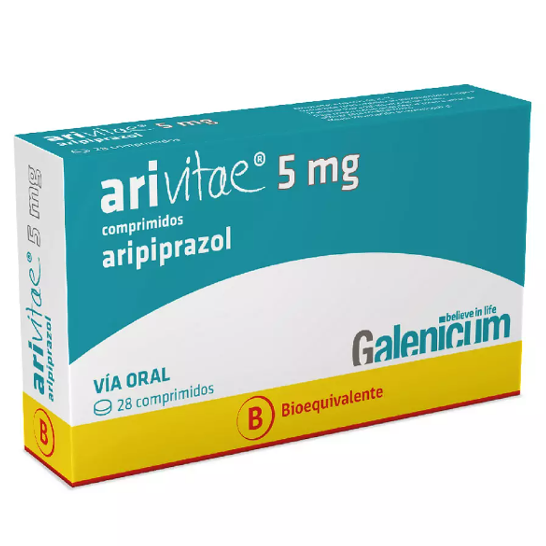 Arivitae (B) Aripiprazol 5 mg 28 Comprimidos. 1