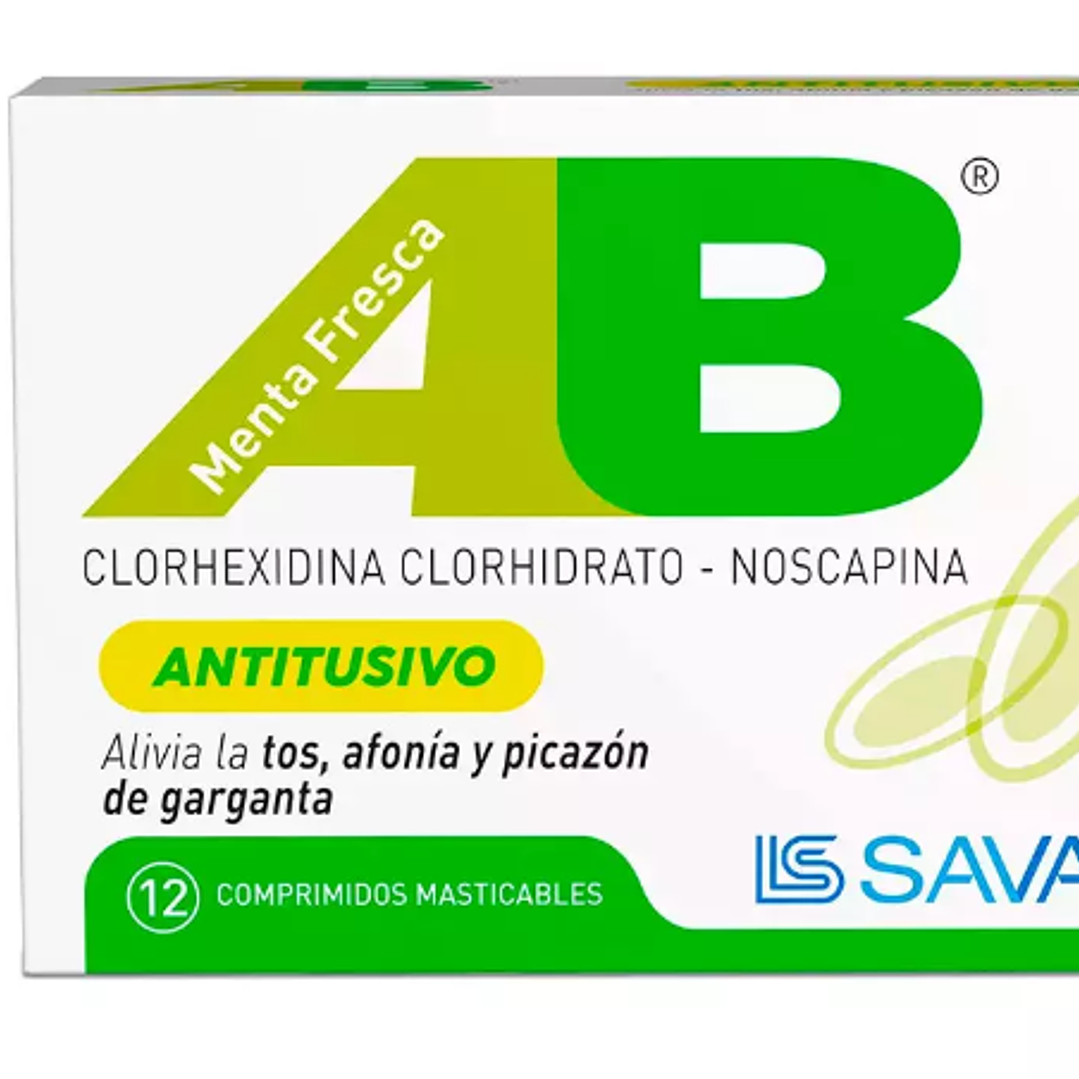 AB Antitusivo Menta fresca 12 Comprimidos masticables. 1