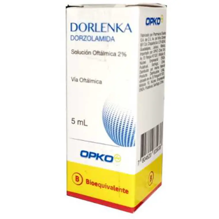 Dorlenka (B) dorzolamida  2 % Solución oftálmica 5 ml. 1