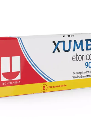 Xumer (B) Etoricoxib 90 mg 14 Comprimidos recubiertos.