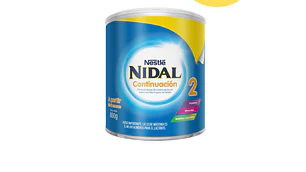 Nidal 2 Continuación Fórmula láctea  800 g.