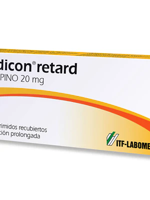 Cardicon retard Nifedipino 20 mg 30 Comprimidos recubiertos.