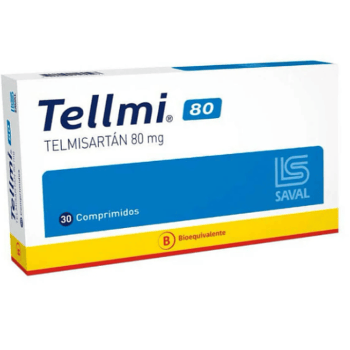 Tellmi (B) Telmisartán 80 mg 30 Comprimidos. 1