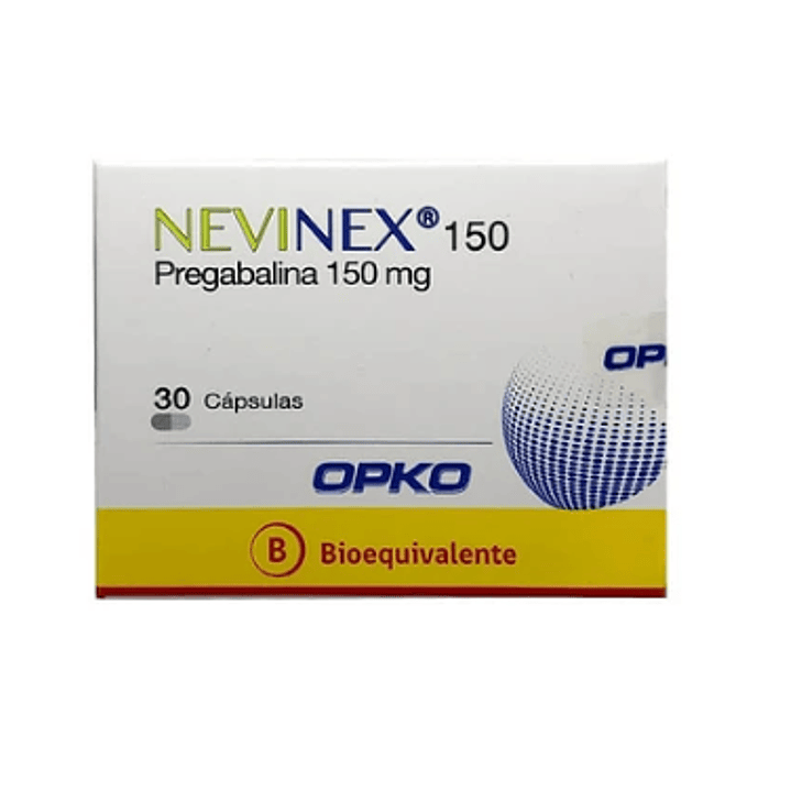 Nevinex (B) Prebagalina 150 mg 30 Cápsulas. 1