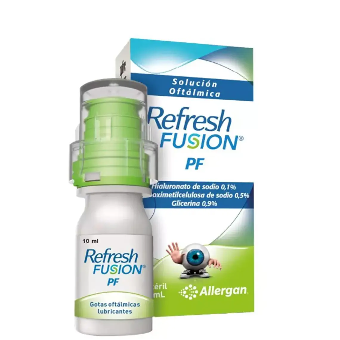 Refresh Fusion PF Carmelosa, Glicerol Solución oftálmica 10 ml. 1