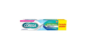 Corega Ultra Menta Crema adherente 70 g. Sabor menta.