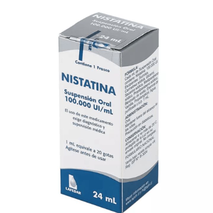Nistatina 100.000 U.I / ml  24 ml. Bph 1