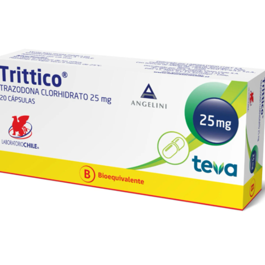 Trittico (B) Trazodona 25 mg 20 Cápsulas. 1