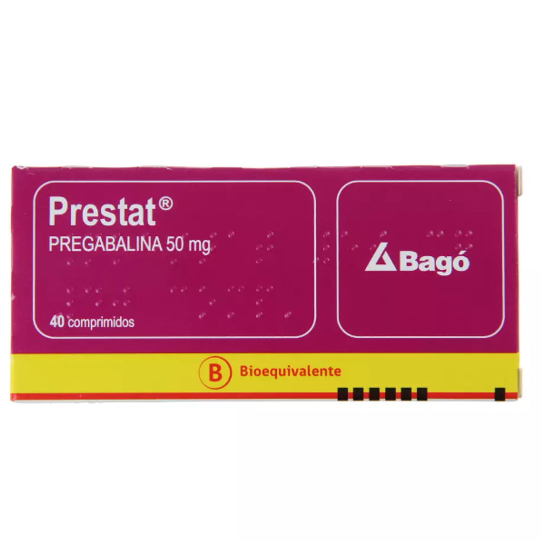 Prestat (B) Pregabalina 50 mg 40 Comprimidos. 1