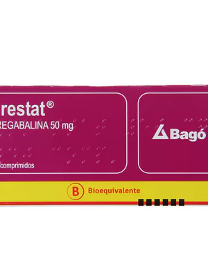 Prestat (B) Pregabalina 50 mg 40 Comprimidos.