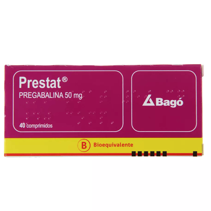 Prestat (B) Pregabalina 50 mg 40 Comprimidos. 1