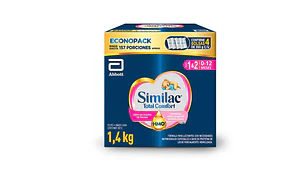 Similac Total Confort 1&2 Fórmula para lactantes 1400 g.
