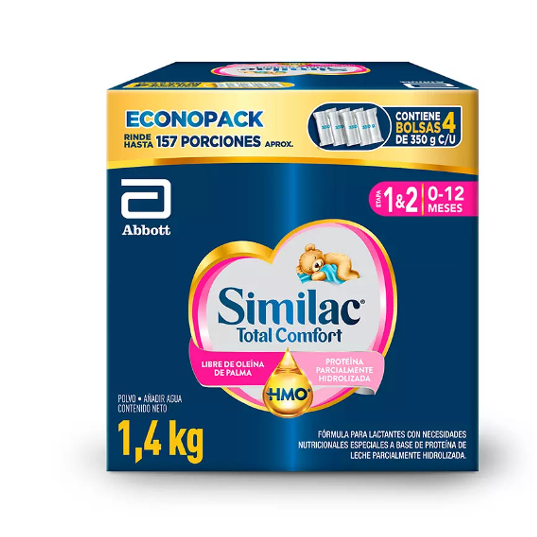 Similac Total Confort 1&2 Fórmula para lactantes 1400 g. 1