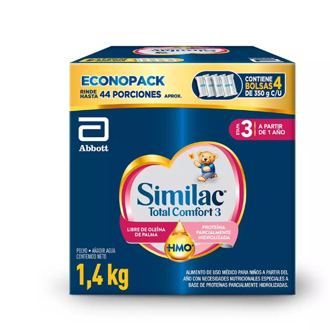 Similac Total Confort 3 Fórmula para niños 1400 g. 1