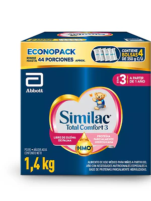Similac Total Confort 3 Fórmula infantil 1400 g.