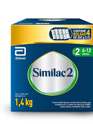 Similac 2 Fórmula infantil 1400 g.