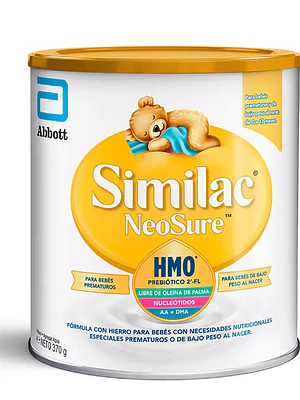Similac Neosure Fórmula para bebés prematuros 370 g.