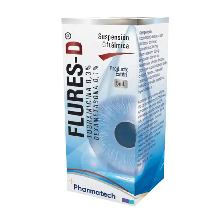 Flures-D Dexametasona, Tobramicina Suspesión oftálmica 5 ml. 1