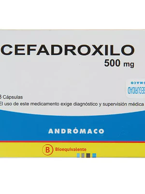 Cefadroxilo (B) 500 mg 8 Cápsulas.