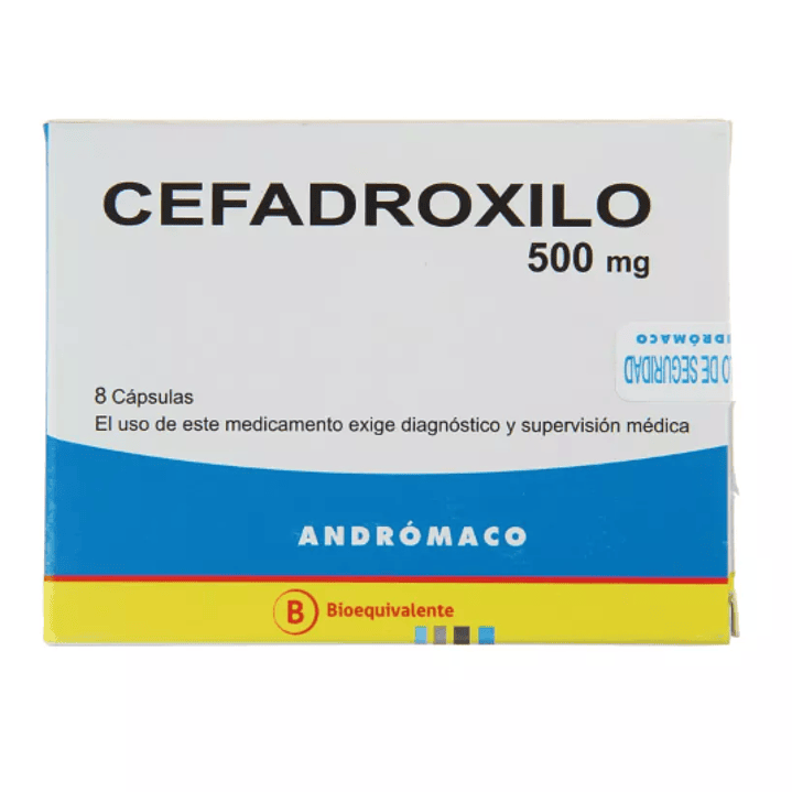 Cefadroxilo (B) 500 mg 8 Cápsulas. 1