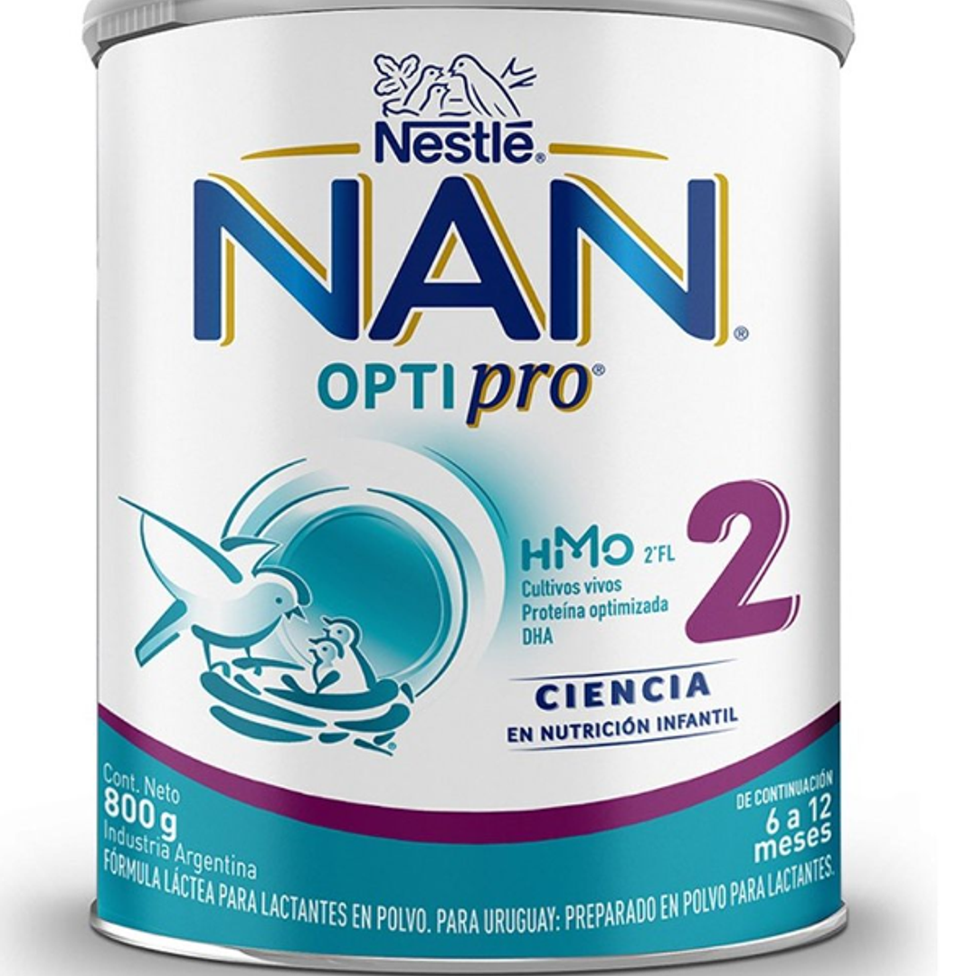 Nan Optipro 2 Fórmula para lactantes 800 g. 1