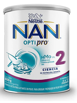 Nan 2 Optipro por 800  gramos
