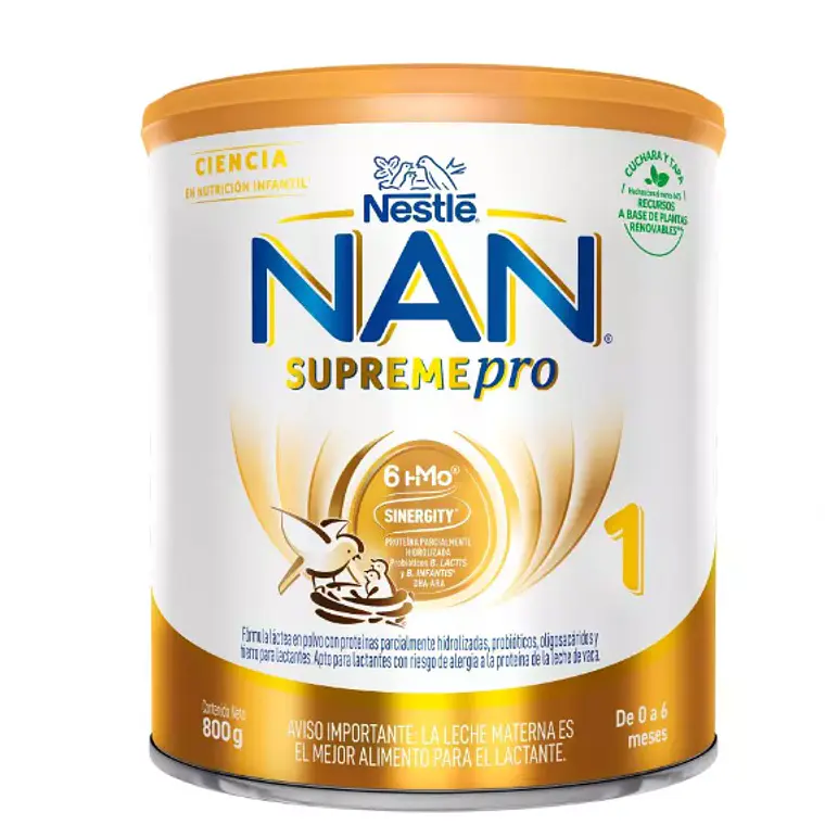 Nan 1 Supremepro Fórmula láctea  800 g. 1