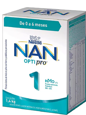 Nan Optipro 1 Fórmula para lactantes 1400 g.