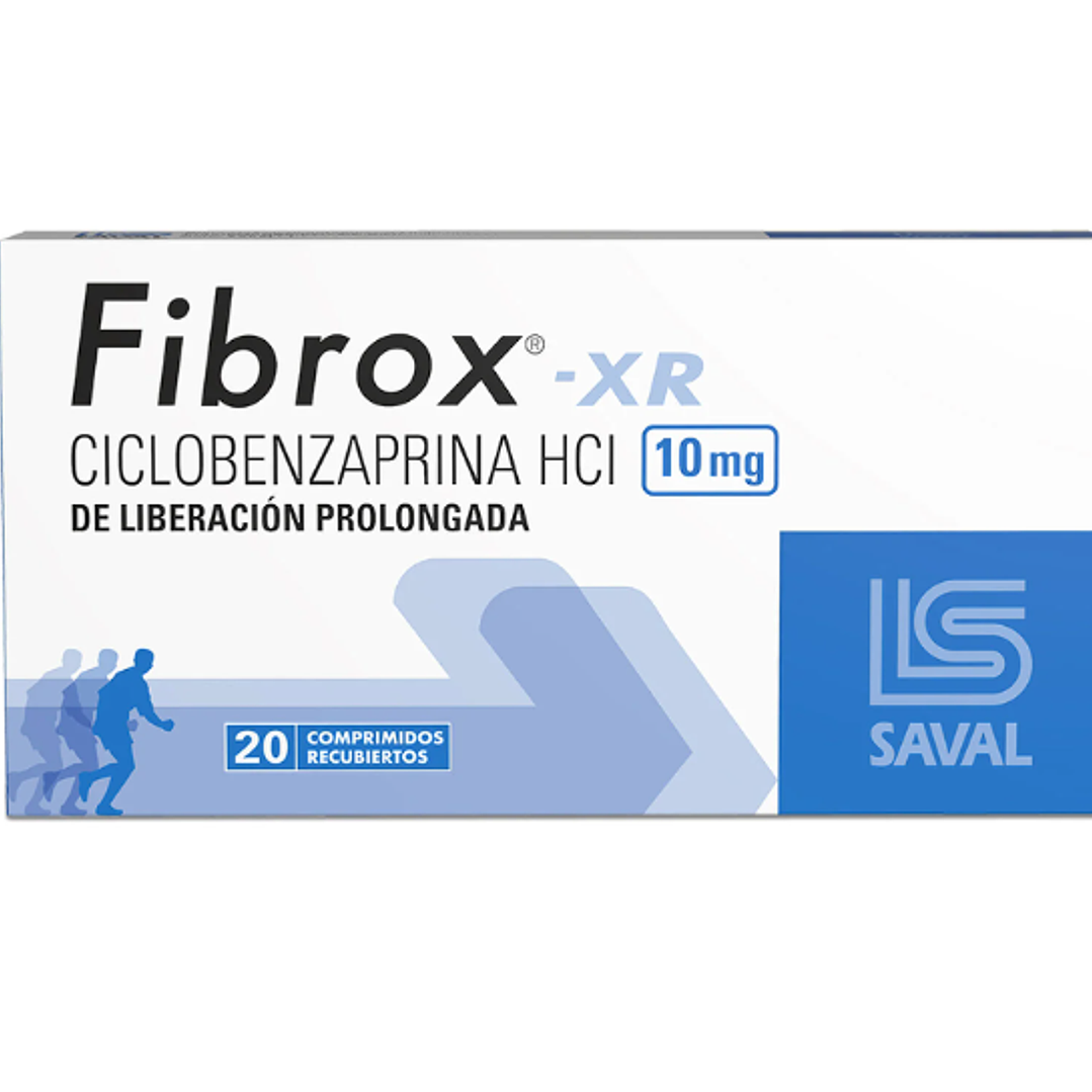 Fibrox XR Ciclobenzaprina 10 mg 20 Comprimidos de liberación prolongada. 1