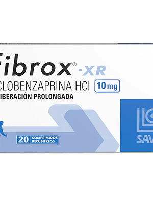 Fibrox XR Ciclobenzaprina 10 mg 20 Comprimidos.