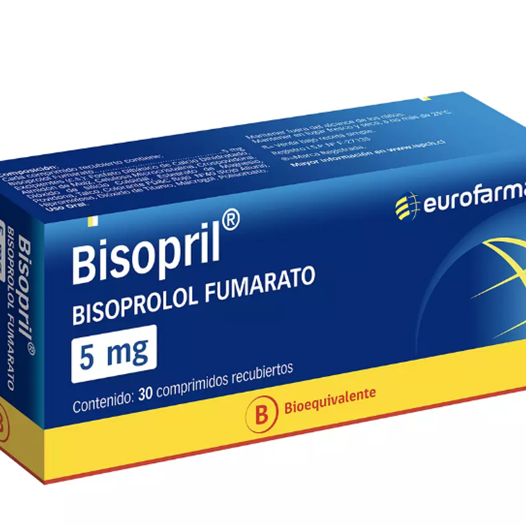 Bisopril (B) Bisopropol 5 mg 30 Comprimidos. 1