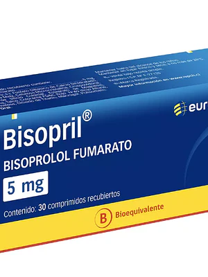 Bisopril (B) Bisopropol 5 mg 30 Comprimidos recubiertos.