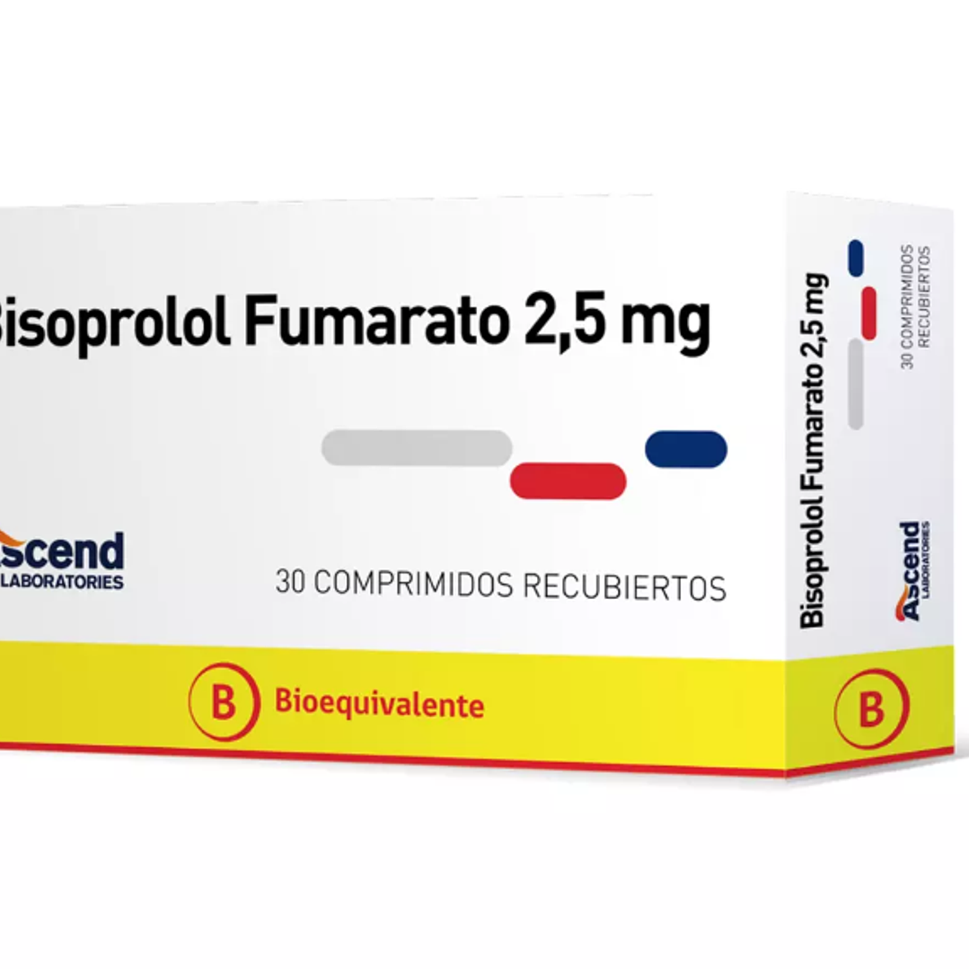 Bisoprolol (B) 1,25 mg 30 Comprimidos recubiertos. 1