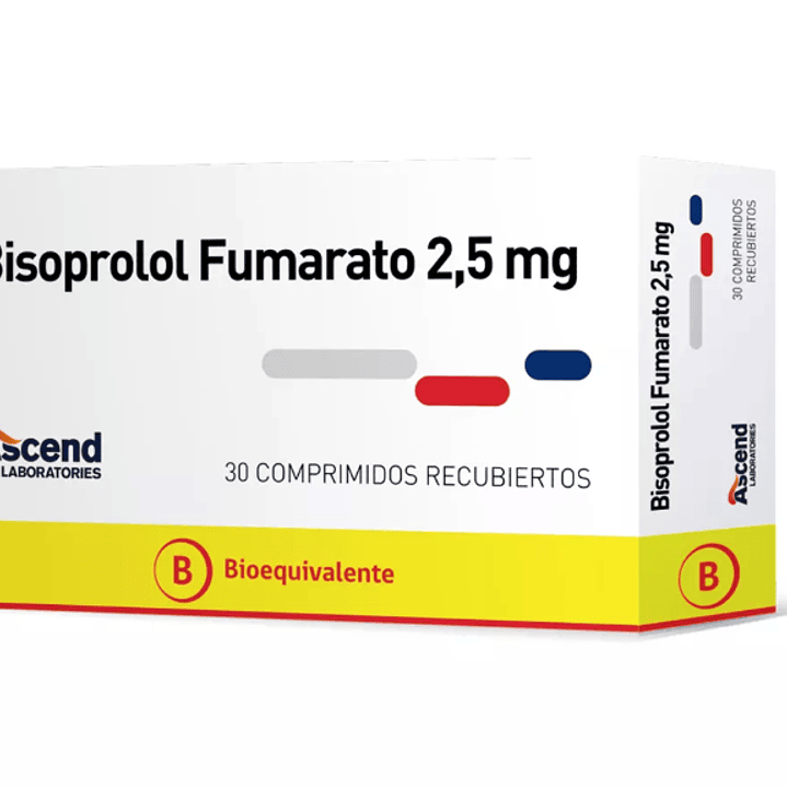 Bisoprolol (B) 1,25 mg 30 Comprimidos recubiertos. 1