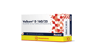Valkem D (B)  160/25 mg 30 Comprimidos.