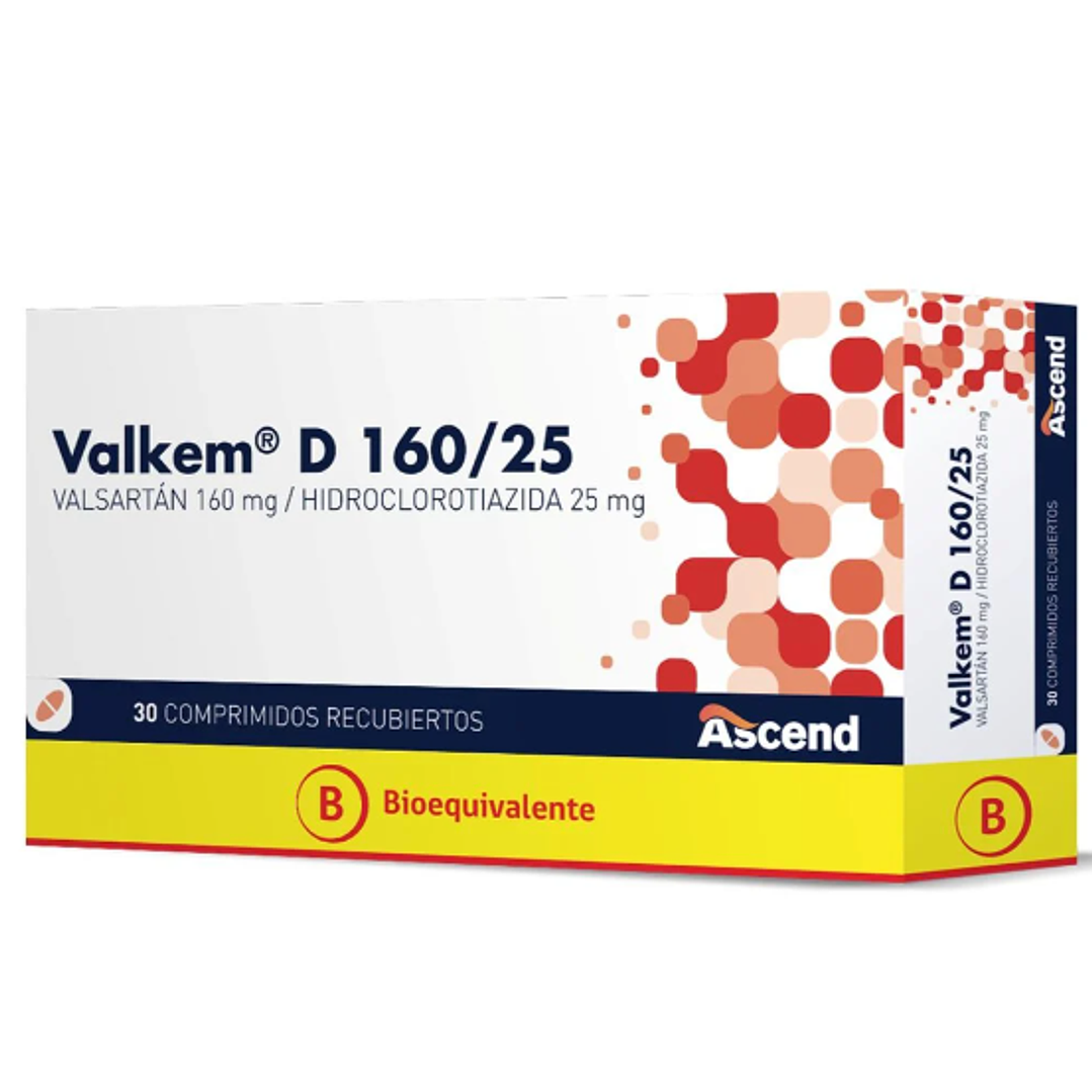 Valkem D (B)  160/25 mg 30 Comprimidos. 1