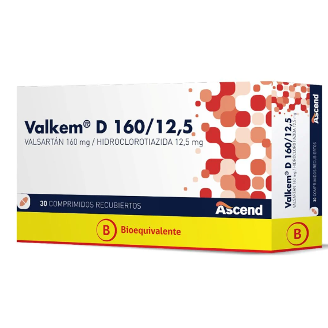 Valkem D (B) 160/12,5 mg 30 Comprimidos. 1