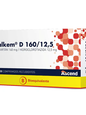 Valkem-D (B) 160/12,5 mg 30 Comprimidos recubiertos.
