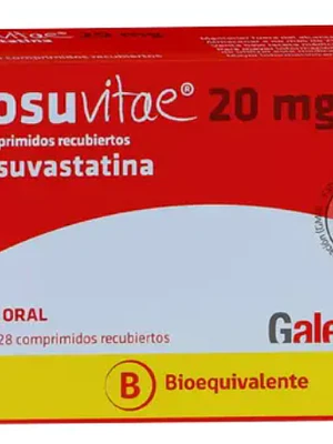 Rosuvitae (B) Rosuvastatina 20 mg 28 Comprimidos recubiertos.