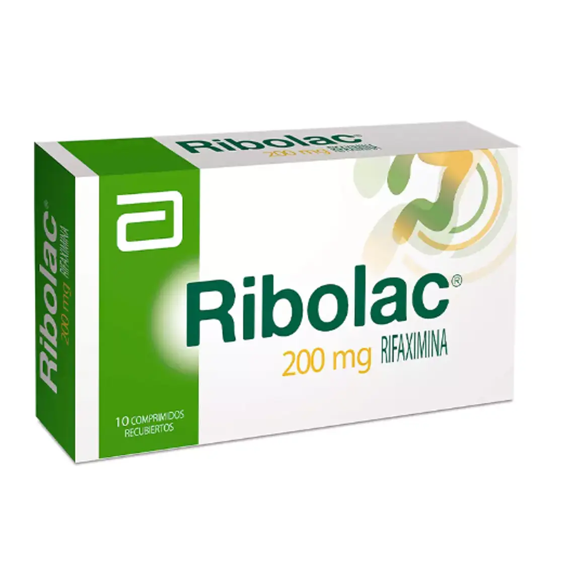 Ribolac Rifaximina 200 mg 10 Comprimidos recubiertos. 1