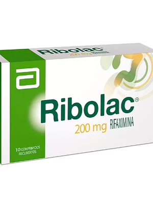 Ribolac Rifaximina 200 mg 10 Comprimidos recubiertos.