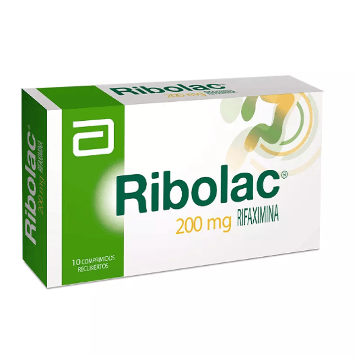 Ribolac Rifaximina 200 mg 10 Comprimidos recubiertos. 1